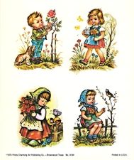 "KIDS AT PLAY"  ~ (1974) ~  *** PRINTS CHARMING #8184 / LITHOGRAPH PRINT *** #41