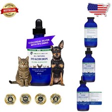Dog Cat Eye Drops Colloidal Silver DMSO for Ulcers Infections Cataracts