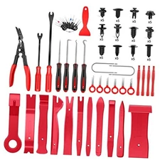  102Pcs Trim Removal Tool, Auto Terminal Removal 42Pcs Remover + 60Pcs Clips