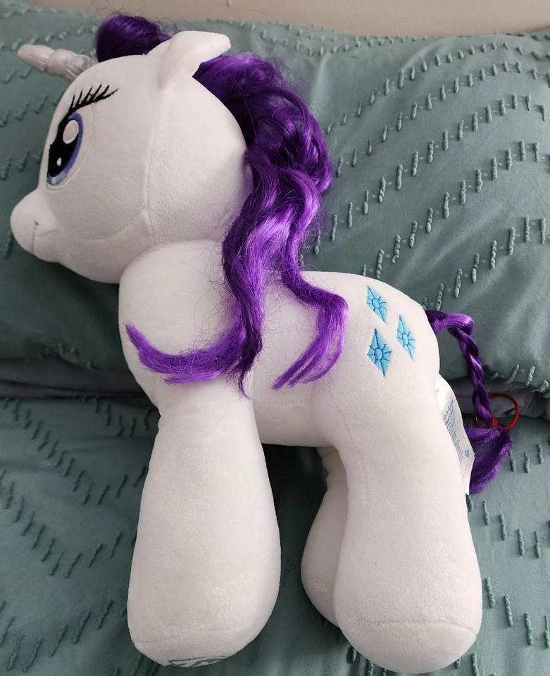 Build A Bear My Little Pony редкость белый и фиолетовый 16 дюймов плюшевый подержанный - Изображение 4 из 4