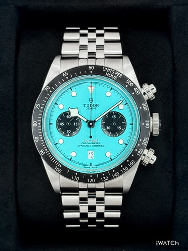 2026 Tudor Black Bay Chrono 41mm 79360N Stainless Steel Flamingo Blue Dial