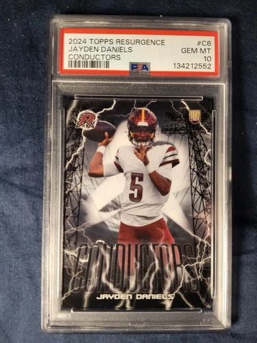 2024 TOPPS RESURGENCE CONDUCTORS JAYDEN DANIELS ROOKIE CARD #C6 PSA 10