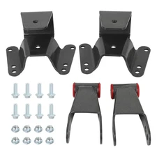 Rear 4" Drop For Chevy C10 2WD 1973-1987 Leaf Spring Lowering Kit Shackle+Hanger