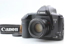 [ N MINT w/Strap ] Canon EOS-3 SLR 35mm Film Camera EF 50mm f1.8 II From JAPAN
