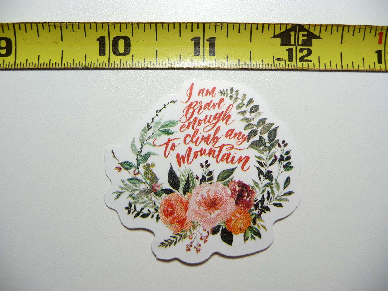 Motivational Brave Enough to Climb Any Mountain Kindness Decal Sticker