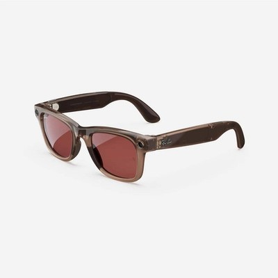 Refurbished Ray-Ban Meta Wayfarer (Gen 1), Shiny Warm Stone