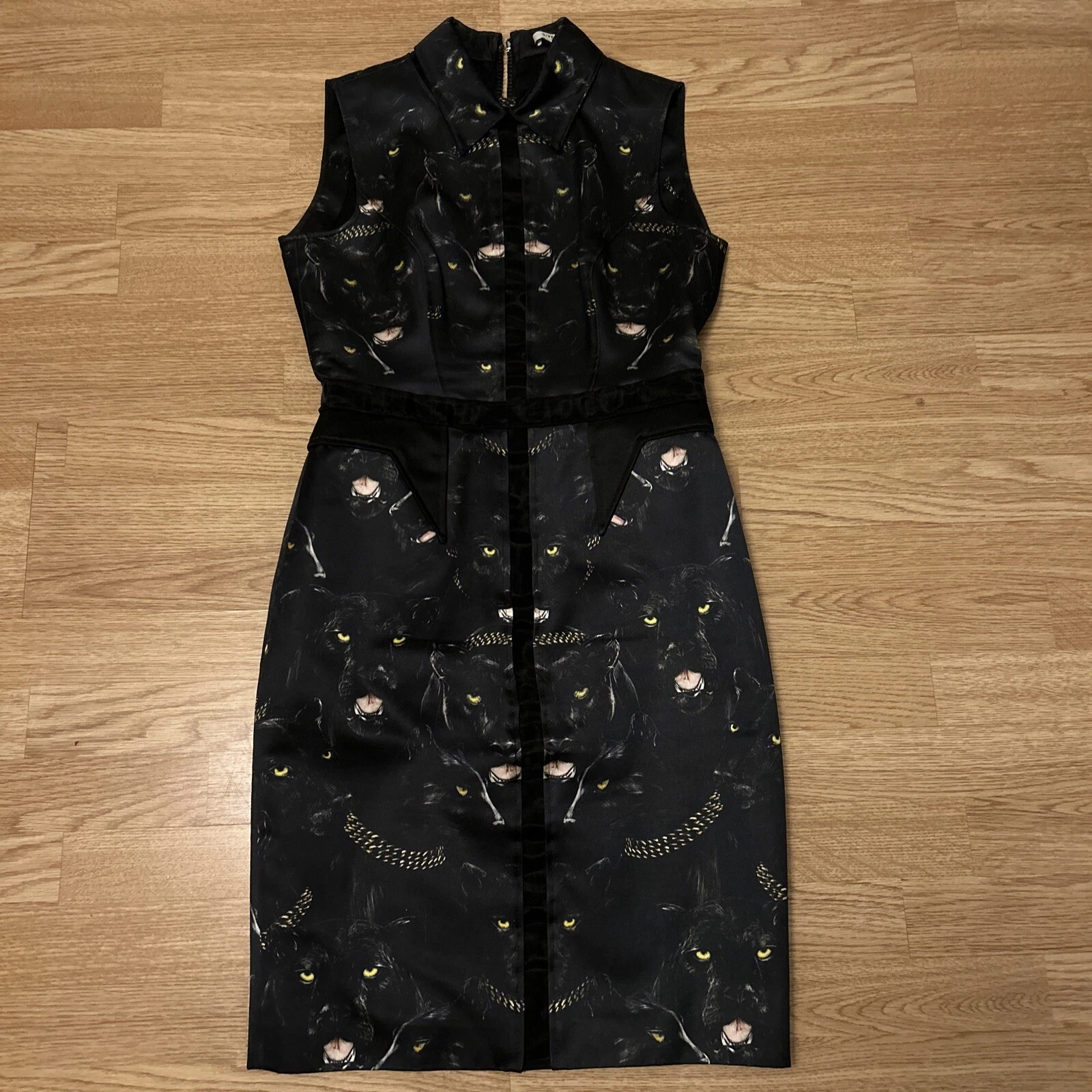 Abito Pantera Nero Givenchy Autunno 2011 Taglia 10