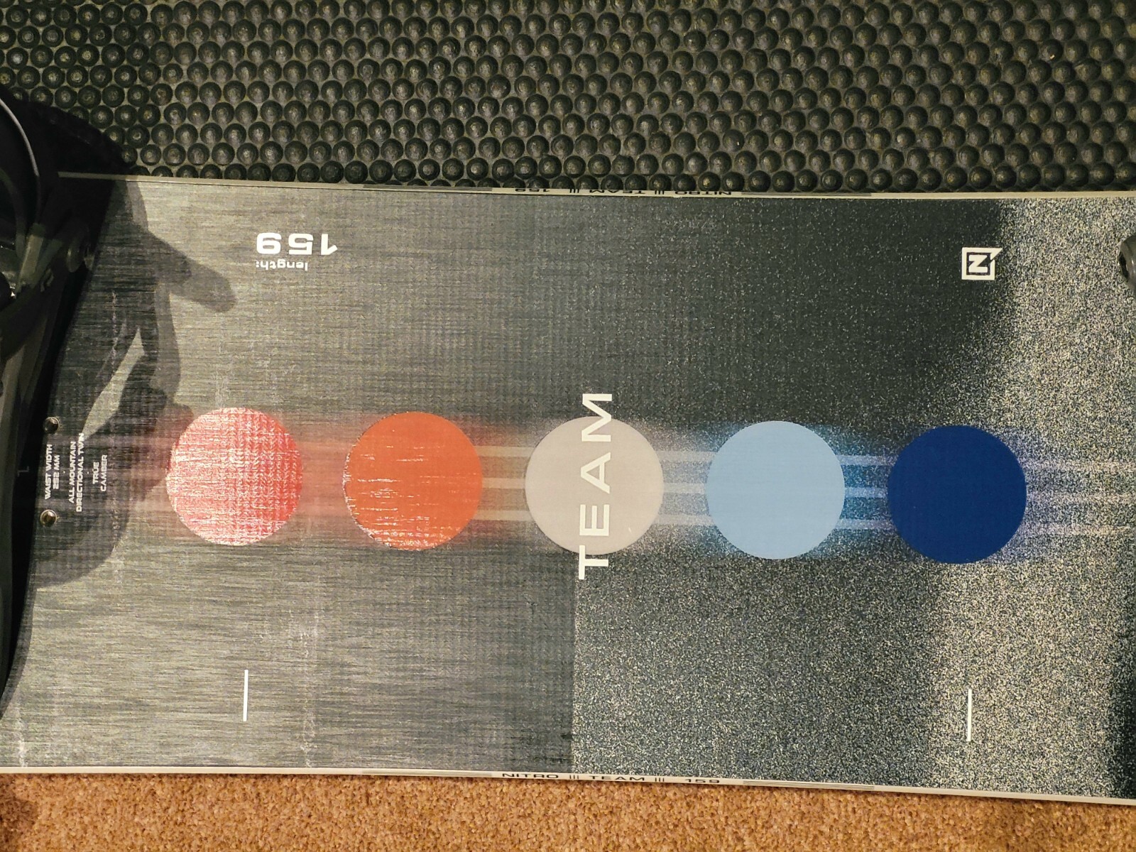 Nitro Team Snowboard and Bindings eBay