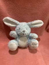 Snuggle Chums Blue Bunny Rabbit Plush Soft Toy 1997  Geoffrey Toys R Us 5" Appro