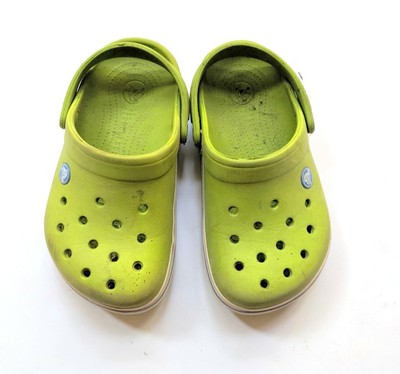YOUTH CROCS CROCBAND II SANDAL PS SEA BLUE//WHITE 14854-40K SIZE C13~J1