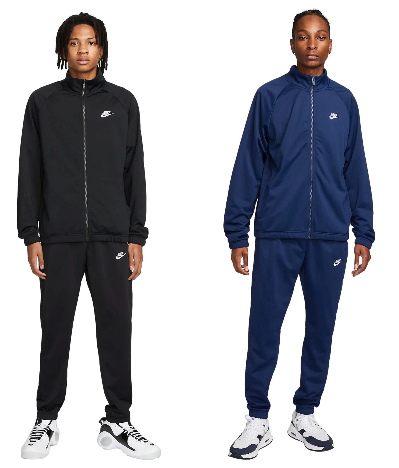 Nike Summer Full Club Poly-Knit Tracksuit Zip Jacket Classic Joggers Lightweight