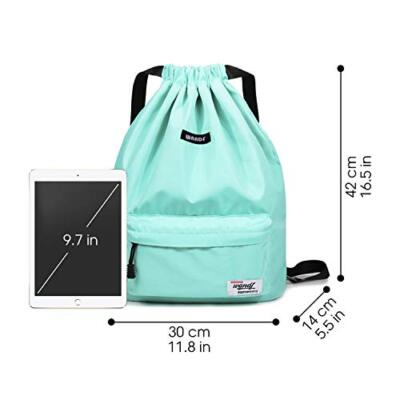 【INCHANT ME】Usual Nylon String Backpack Drawstring Backpack String Bag Sackpack Cinch Water
