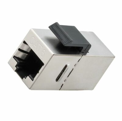 Patchkupplung RJ 45 LAN Verbinder CAT.6 CAT 6 2x RJ45 Buchse KeyStone Halterung