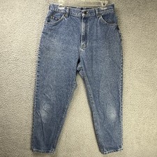 Vintage Lee Jeans Womens 16 Petite Mom Pants High Waist Med Wash Relaxed USA