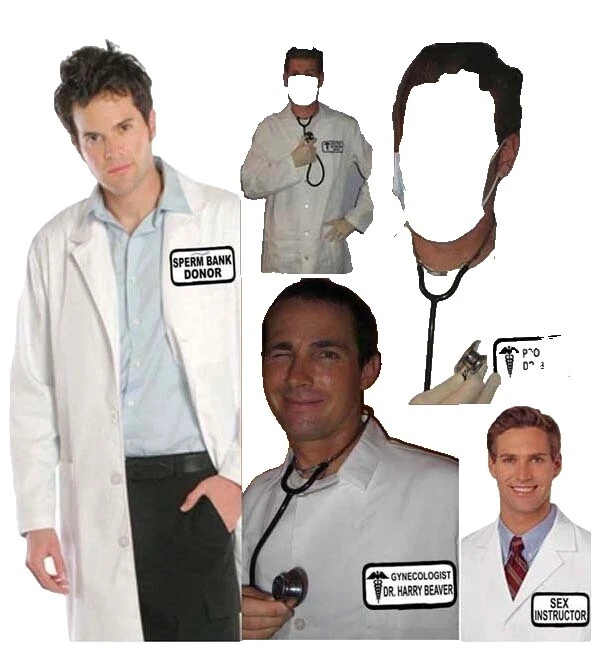 棉混纺完整装备医生和护士男式演出服