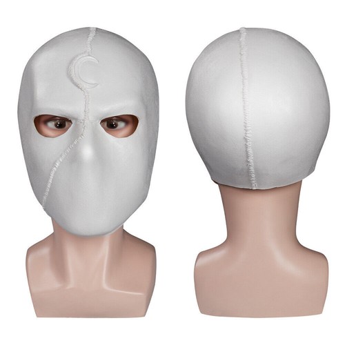 Moon Knight Marc Specto Mask Cosplay Latex Helmet Masquerad Halloween Party Prop - Picture 9 of 11