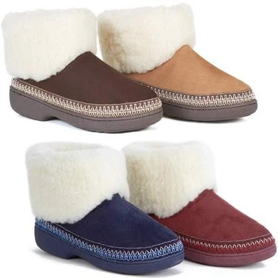 LADIES SLIPPERS WOMENS LUXURY WARM THERMAL BOOTS ANKLE BOOTIE FUR SHOES SIZE