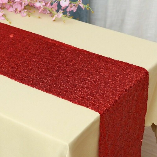 Runner da tavolo paillettes matrimonio quantità raso lungo lucido panno festa decorazione moda - Foto 7 di 27
