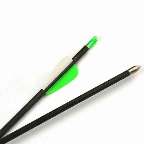 30" Pure Carbon Pfeile Wirbelsäule 700 OD 5,6mm Bogenschießen Kunststoff Flügel Jagd Training - Bild 9 von 12