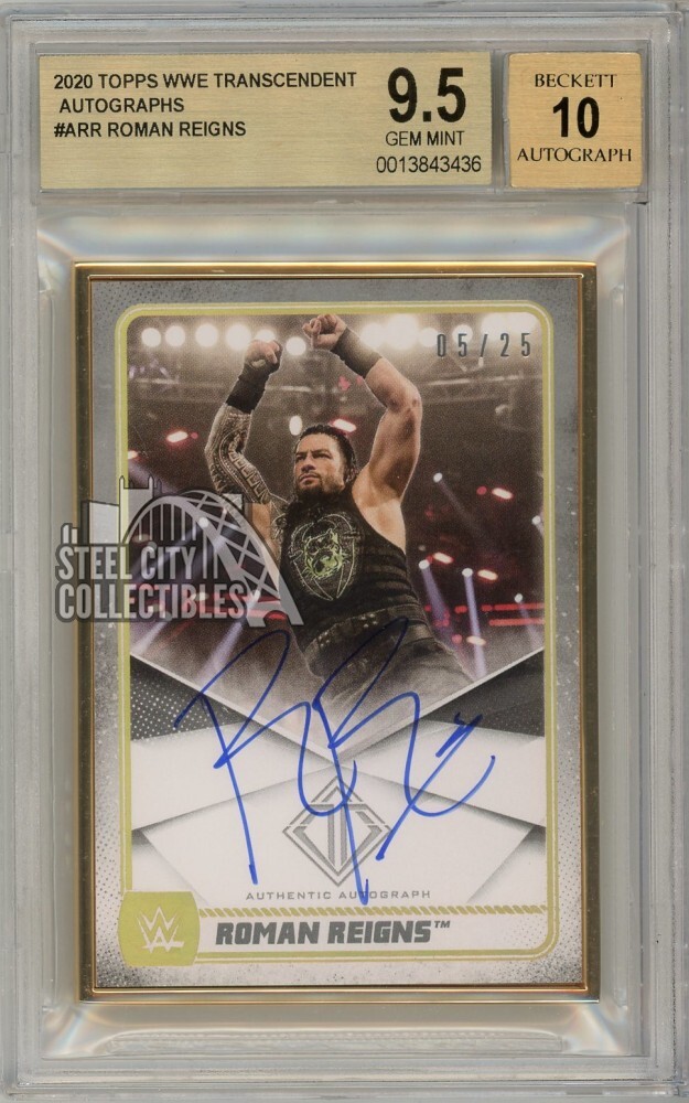 ロマンレインズ サイン&レリックカード 44/50 TOPPS WWE ロマンレインズ サイン&レリックカード 44/50 TOPPS WWEブ