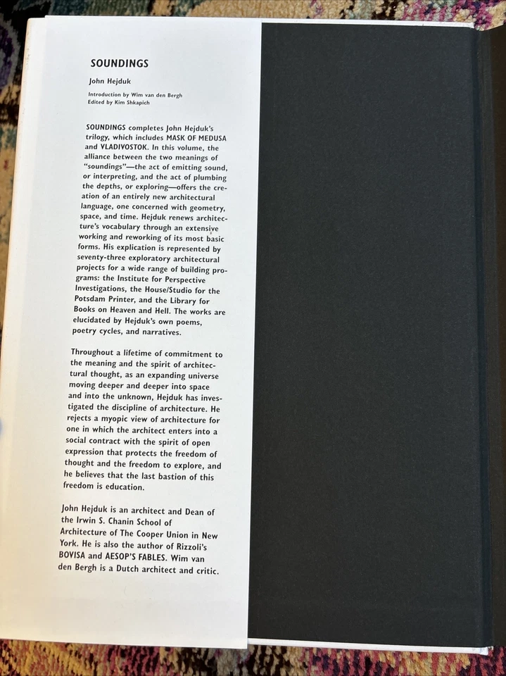 Soundings: A Work by John Hejduk published by RIZZOLI 1993 - Image 2 of 4