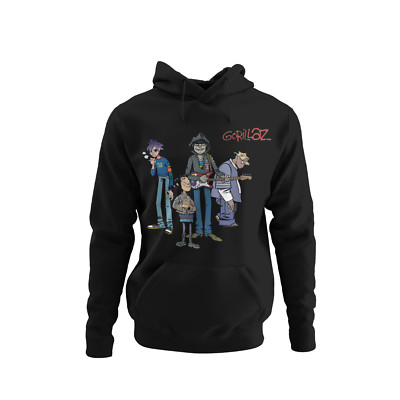 GORILLAZ 90s USA Rockband Konzert Bio Herren Hoodie S-XXXL