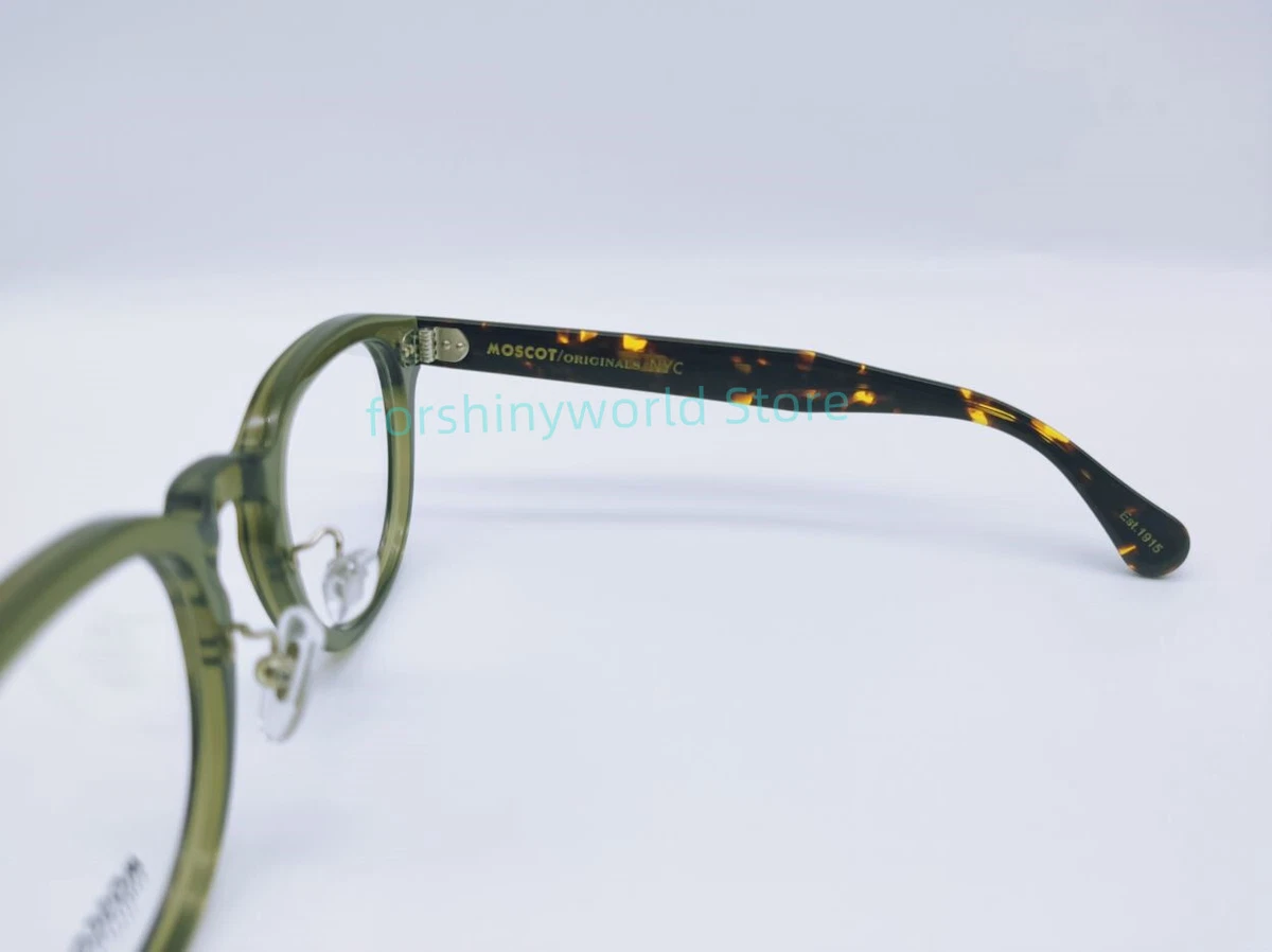 MOSCOT LEMTOSH W/ Metal Nose Pads Eyewear Olive/Tortoise 49-24-145