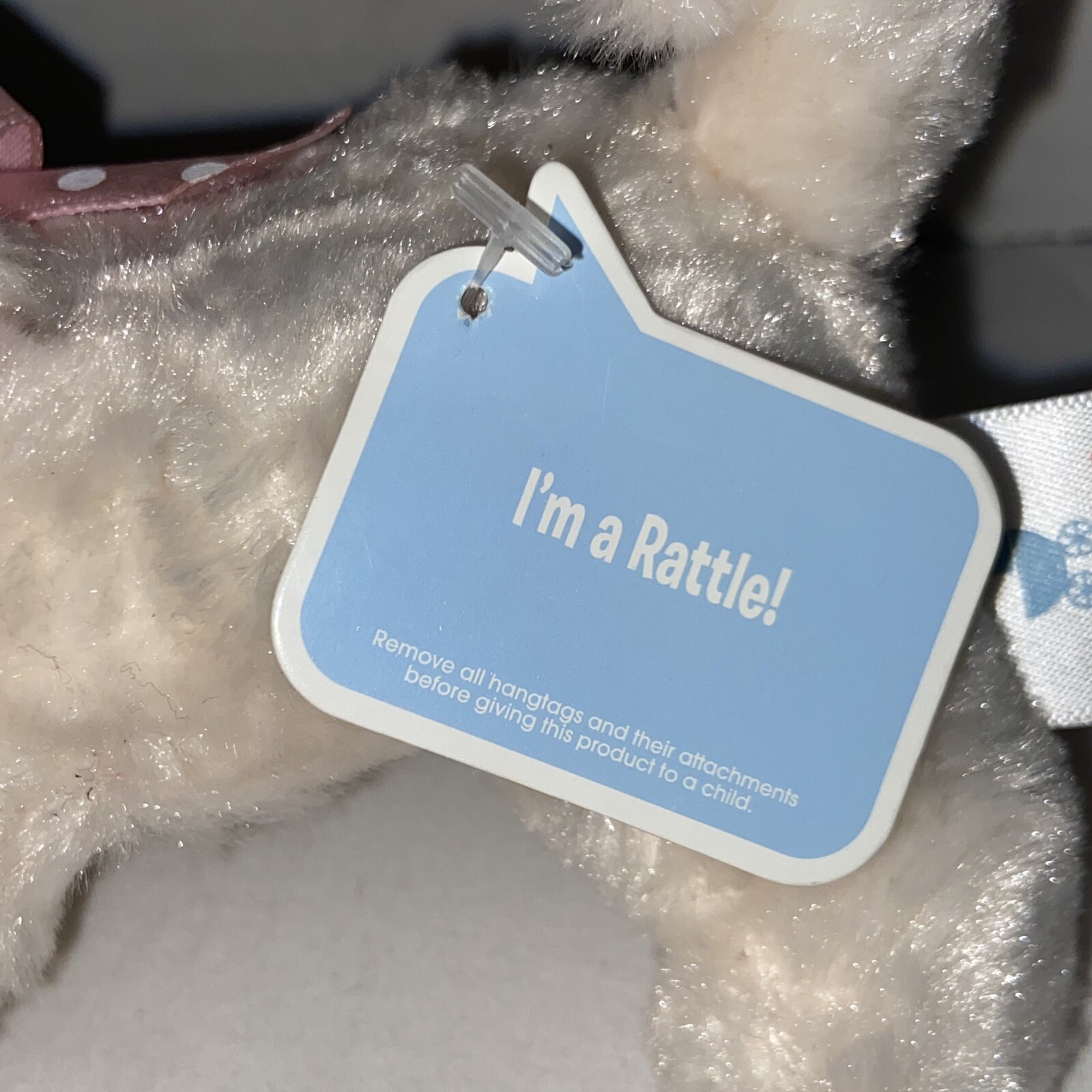 Gund Baby Auggie Doggie Plush Doll Rattle Infant Toys Babies Play Polka ...