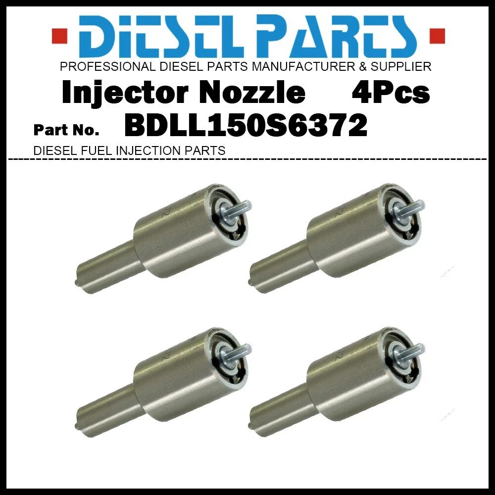 4Pcs Injector Nozzle 2646676 BDLL150S6372 1853019M91 for Perkins 