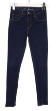 Levi's High Rise Skinny Jeans Womens W25 L29 Dark Blue Denim Zip Fly Stretch