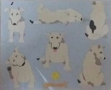 2 Sheets Mrs Grossman's JACK RUSSELL DOGS  Stickers Vintage Discontinued 2000