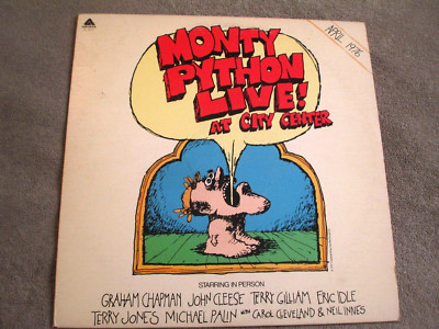 MONTY PYTHON / LIVE AT CITY CENTER '76 LP ARISTA AL-4073 COMEDY Ultra-Sonic Clnd