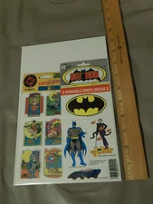1980's DC Comics Vinyl Decals + Puffy Stickers ~ Batman & Robin ~ Man of Steel