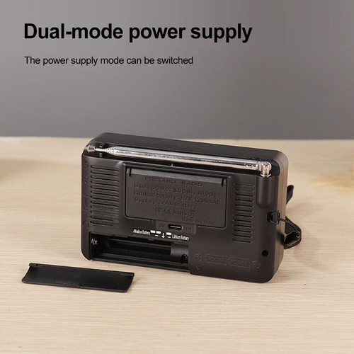 Portable Radio with Headphone Jack FM AM SW Radio Gifts for Seniors Elderly - Bild 14 von 27