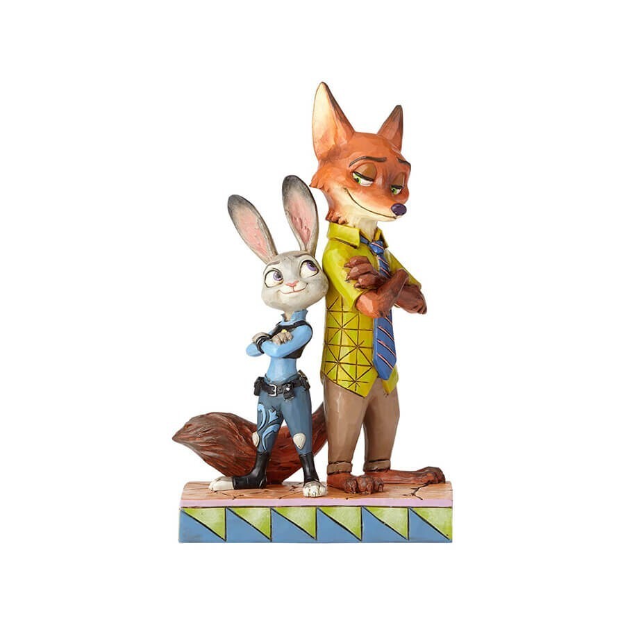 enesco Jim Shore SHOWCASE Zootopia collection Judy and Nick figure
