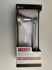 Delta Cassidy Single Bar Tissue Holder Chrome Finish Model 79750 -New