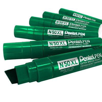 Pentel N50XL Extra Large Broad Permanent Marker Chisel Tip