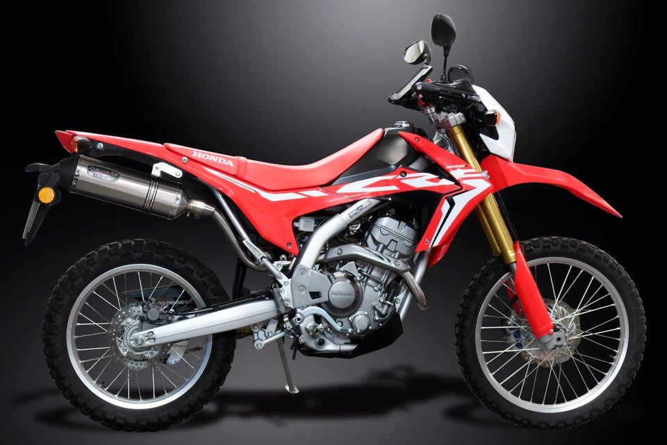 Silenciador de escape completo de 13,5" X-Oval de acero inoxidable Honda CRF250L 2017-2020 Foto 4 de 4