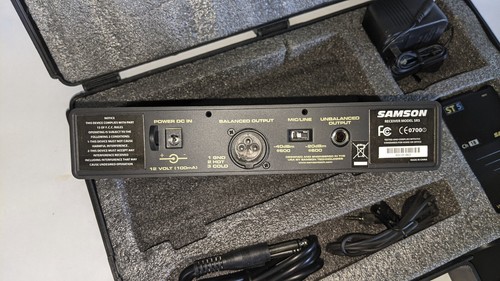 Samson Stage 5 VHF sistema wireless CH 18 ricevitore e trasmettitore da cintura - Foto 7 di 9