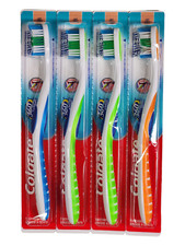 Colgate 360 Toothbrushes Soft Bristle Head, Cheek  Tongue Cleaner NEW 4 Pack