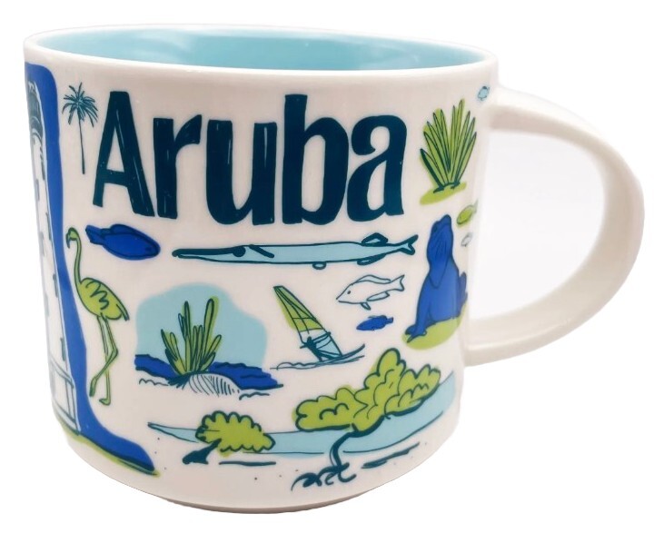 Starbucks Aruba Been There Series Collection 14oz Ceramic Mug | eBay