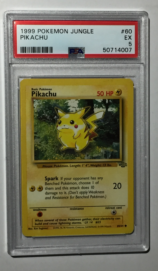 1999 POKEMON - PIKACHU 60/64 - JUNGLE #60 - RARE - PSA 5 EX | eBay