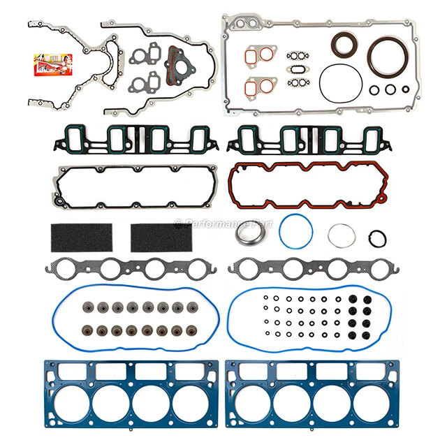 Juego completo de juntas para 07-14 Cadillac GMC Chevrolet Sierra 1500 Yukon 6.0 6.2 VIN Y Foto 2 de 4