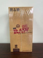 RAW Classic Cone King Size Rolling Paper 32 Packs 96 Cones~Sealed Box