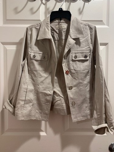 JONES NEW YORK SPORT Women’s Jean Jacket Strech Size MEDIUM - Picture 3 of 10