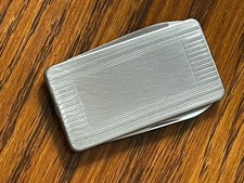 Vintage Imperial Stainless Steel Money Clip Pocket Knife with File Made in USA