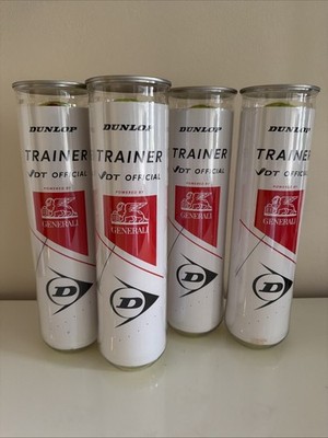 12 Dosen Tennisbälle NEU & OVP   11x Dunlop Trainer VDT Official + 1x Gratis