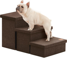 Dog Stairs for High Bed 18" H, Foldable Pet Stairs for Small Medium or Large Dog