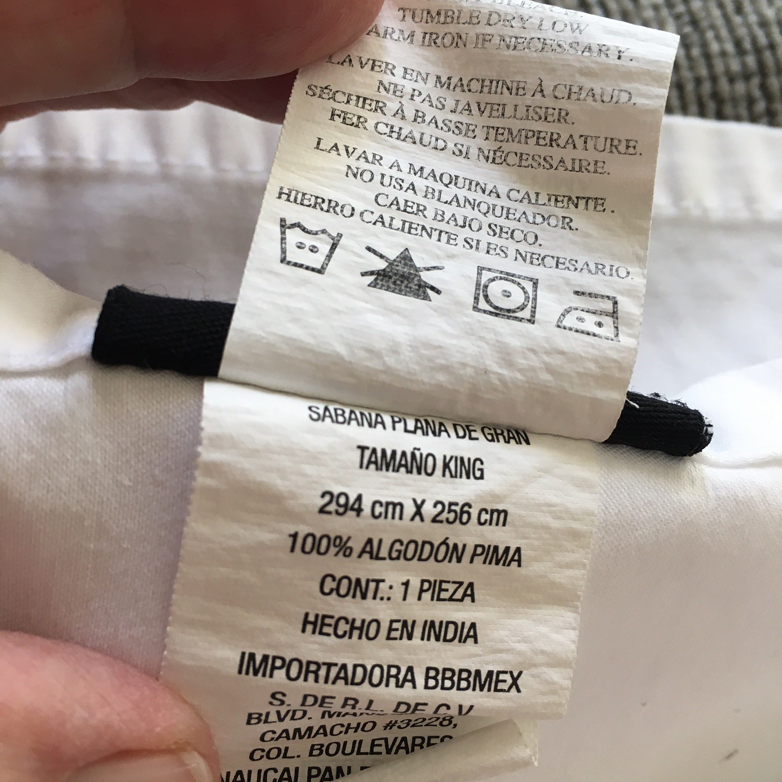 Wamsutta Dream Zone King Flat Sheet 100% Pima Cotton 1000 TC White