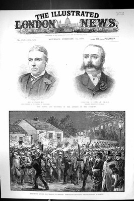 Alt 1888 Commons Wharton Colonel Duncan Finsbury Lord Ripon Irland M viktorianisch